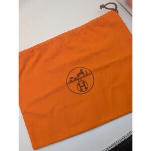 Authentic Orange Hermes Dust Bag – 17"Wx18"H for Handbags, Wallets & Accessories
